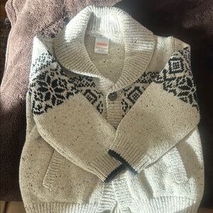 Gymboree Cream and Black Kids Sweater